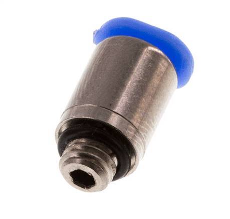 Racor de 3mm x M 5 con rosca macho Latón/POM NBR Diseño compacto del hexágono interior [5 piezas]