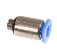 Racor de 4mm x M 5 con rosca macho Latón/POM NBR Diseño compacto del hexágono interior [5 piezas]