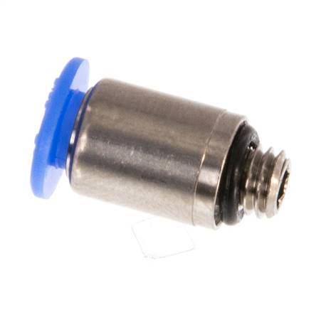 Racor de 4mm x M 5 con rosca macho Latón/POM NBR Diseño compacto del hexágono interior [5 piezas]