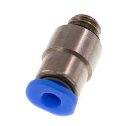 Racor de 3mm x M 6 con rosca macho Latón/POM NBR Diseño compacto del hexágono interior [2 piezas]