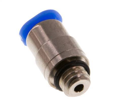 Racor de 3mm x M 6 con rosca macho Latón/POM NBR Diseño compacto del hexágono interior [2 piezas]