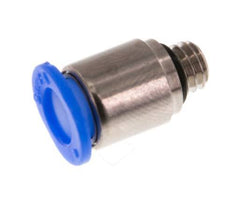 Racor rápido 6mm x M 6 con rosca macho Latón/POM NBR Diseño compacto del hexágono interior [2 piezas]