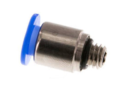 Racor rápido 6mm x M 6 con rosca macho Latón/POM NBR Diseño compacto del hexágono interior [2 piezas]