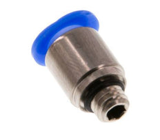 Racor rápido 6mm x M 6 con rosca macho Latón/POM NBR Diseño compacto del hexágono interior [2 piezas]