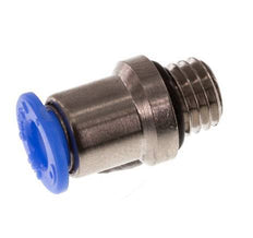 Racor de 4mm x M 7 con rosca macho Latón/POM NBR Diseño compacto del hexágono interior [5 piezas]