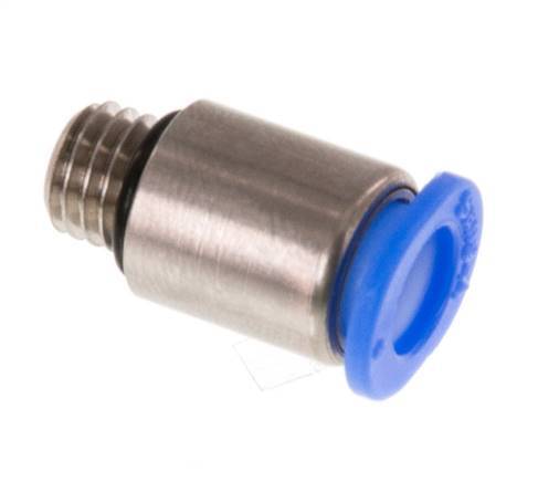 Racor de 6mm x M 7 con rosca macho Latón/POM NBR Diseño compacto del hexágono interior [5 piezas]