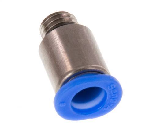 Racor de 6mm x M 7 con rosca macho Latón/POM NBR Diseño compacto del hexágono interior [5 piezas]