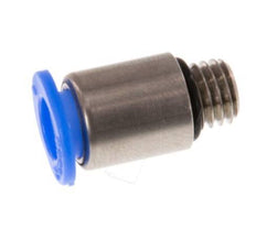 Racor de 6mm x M 7 con rosca macho Latón/POM NBR Diseño compacto del hexágono interior [5 piezas]