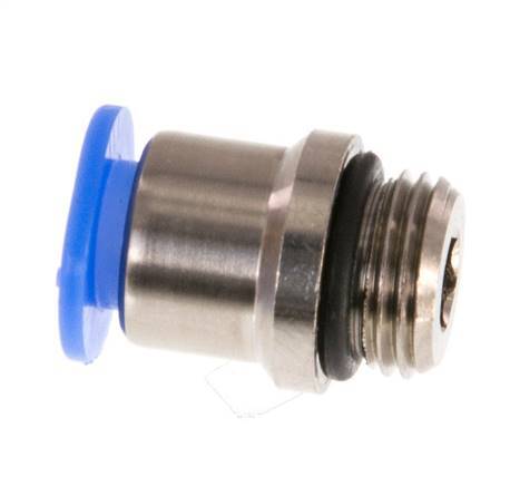 Racor de 6mm x G1/8'' con rosca macho Latón/POM NBR Diseño compacto del hexágono interior [5 piezas]