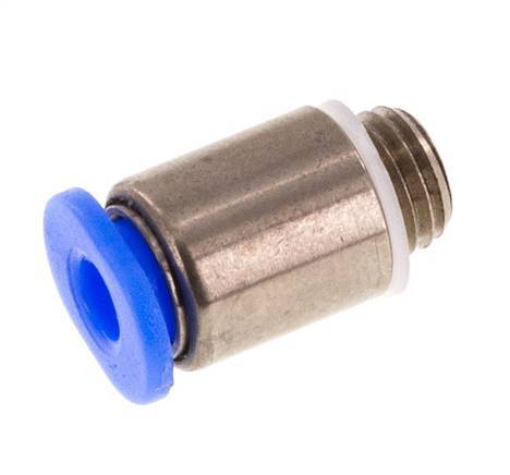 Racor rápido de 3 mm x M 6 x 0,75 con rosca macho Latón/POM NBR Diseño compacto del hexágono interior [5 piezas]