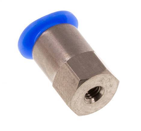 Racor de 4mm x M 3 con rosca hembra Acero/POM NBR Diseño compacto [2 piezas]