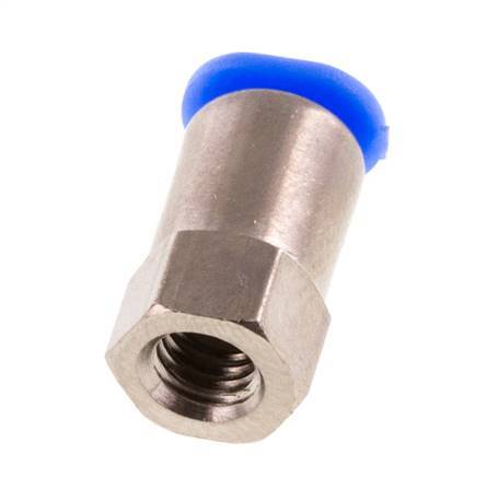Racor rápido 3mm x M 5 con rosca hembra Latón/POM NBR Diseño compacto [2 piezas]