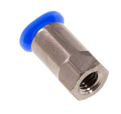 Racor de 4mm x M 5 con rosca hembra Latón/POM NBR Diseño compacto [2 piezas]