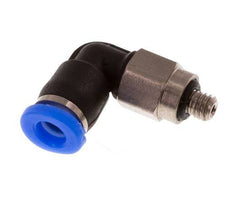 Codo de 3mm x M 3 90deg con rosca macho Acero/PBT NBR Manguito corto giratorio Diseño compacto [2 piezas]