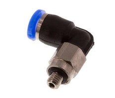 Codo de 3mm x M 3 90deg con rosca macho Acero/PBT NBR Manguito corto giratorio Diseño compacto [2 piezas]