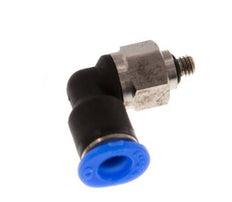 Codo de 4mm x M 3 90deg con rosca macho Acero/PBT NBR Manguito corto giratorio Diseño compacto [2 piezas]