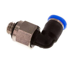 Codo de 3mm x M 5 90deg con rosca macho Latón/PBT NBR Manguito corto giratorio Diseño compacto [2 piezas]