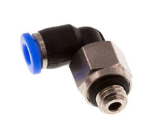 Codo de 3mm x M 5 90deg con rosca macho Latón/PBT NBR Manguito corto giratorio Diseño compacto [2 piezas]