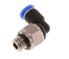 3mm x M 6 90deg Codo Racor con rosca macho Latón/PBT NBR Manguito corto Diseño compacto giratorio [2 piezas]
