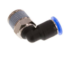 Racor de 4mm x R1/8'' 90deg con rosca macho Latón/PBT NBR Manguito corto giratorio Diseño compacto [2 piezas]