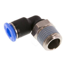 Racor de 4mm x R1/8'' 90deg con rosca macho Latón/PBT NBR Manguito corto giratorio Diseño compacto [2 piezas]