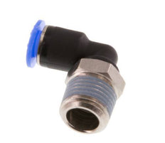 Racor de 4mm x R1/8'' 90deg con rosca macho Latón/PBT NBR Manguito corto giratorio Diseño compacto [2 piezas]