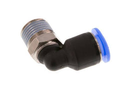Racor de 6mm x R1/8'' 90deg con rosca macho Latón/PBT NBR Manguito corto giratorio Diseño compacto [2 piezas]