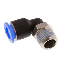 Racor de 6mm x R1/8'' 90deg con rosca macho Latón/PBT NBR Manguito corto giratorio Diseño compacto [2 piezas]