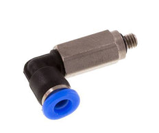 Racor de 3mm x M 3 90deg con rosca macho Acero/PBT NBR Manguito largo Giratorio Diseño compacto
