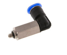 Racor de 4mm x M 3 90deg con rosca macho Acero/PBT NBR Manguito largo Giratorio Diseño compacto