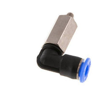 Racor de 4mm x M 3 90deg con rosca macho Acero/PBT NBR Manguito largo Giratorio Diseño compacto