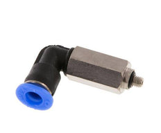 Racor de 4mm x M 3 90deg con rosca macho Acero/PBT NBR Manguito largo Giratorio Diseño compacto