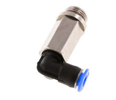 Codo de 90 grados de 4mm x G1/8'' con rosca macho Latón/PBT NBR Manguito largo giratorio Diseño compacto [2 piezas]