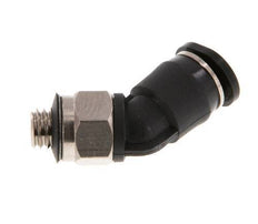 Racor de 4mm x M 5 45deg con rosca macho Latón/PBT NBR Diseño compacto