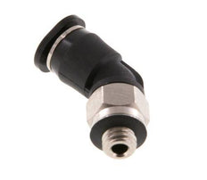 Racor de 4mm x M 5 45deg con rosca macho Latón/PBT NBR Diseño compacto