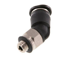 Racor de 4mm x M 5 45deg con rosca macho Latón/PBT NBR Diseño compacto