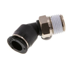 Racor de 6mm x R1/8'' 45deg con rosca macho Latón/PBT NBR Diseño compacto