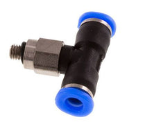 Racor en T de 3mm x M 3 con rosca macho Acero/PBT NBR Diseño compacto y giratorio [2 piezas]