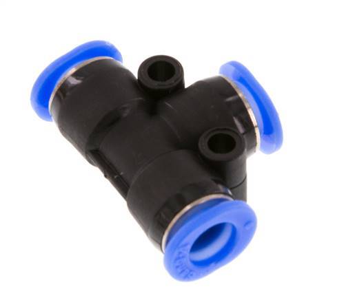 Racor en T de 6mm PBT NBR Diseño compacto [2 piezas]