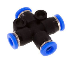 Racor en cruz de 3mm PA 66 NBR Diseño compacto [2 piezas]