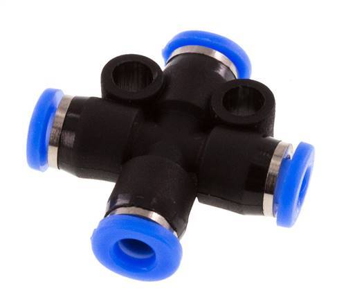 Racor en cruz de 3mm PA 66 NBR Diseño compacto [2 piezas]