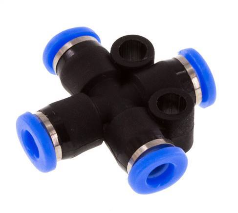 Racor en cruz de 3mm PA 66 NBR Diseño compacto [2 piezas]