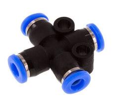 Racor en cruz de 3mm PA 66 NBR Diseño compacto [2 piezas]