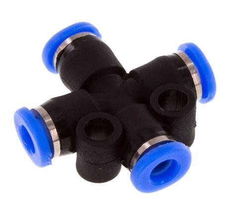 Racor en cruz de 3mm PA 66 NBR Diseño compacto [2 piezas]