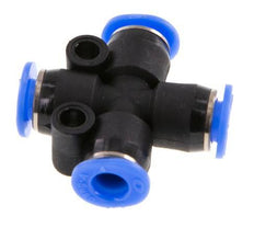Racor en cruz de 4mm PA 66 NBR Diseño compacto [2 piezas]