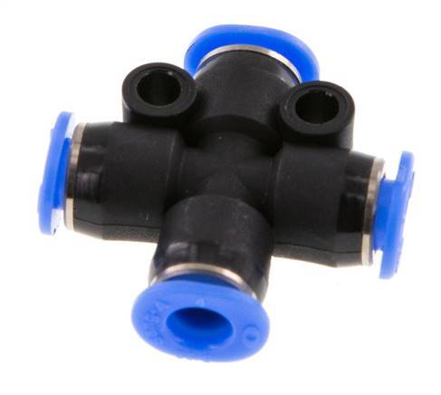 Racor en cruz de 4mm PA 66 NBR Diseño compacto [2 piezas]