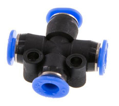 Racor en cruz de 4mm PA 66 NBR Diseño compacto [2 piezas]