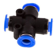 Racor rápido en cruz de 6 mm PA 66 NBR Diseño compacto