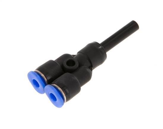Racor en Y de 3 mm x 4 mm con diseño compacto de PBT NBR [2 piezas]