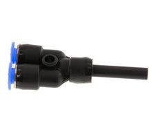 Racor en Y de 4 mm x 4 mm con diseño compacto de PBT NBR [2 piezas]